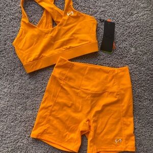 Orange TFL workout set - never worn